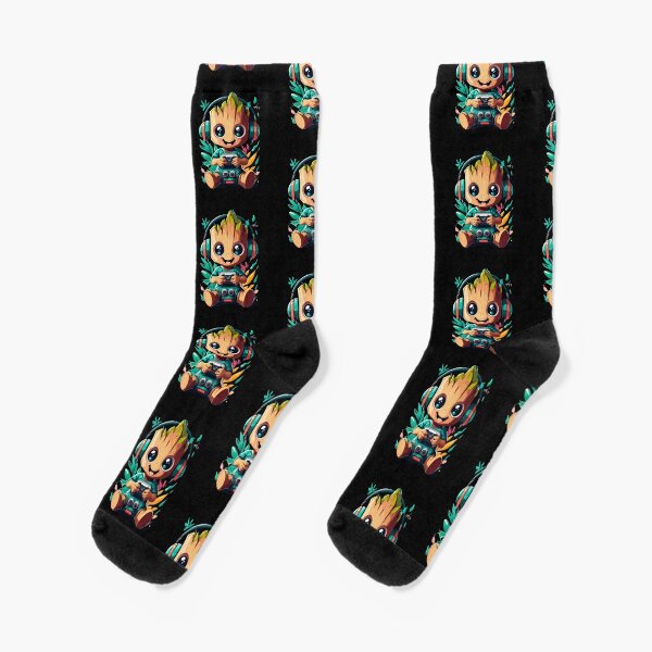 Womens Green 3pk Marvel Guardians Of The Galaxy Baby Groot Socks