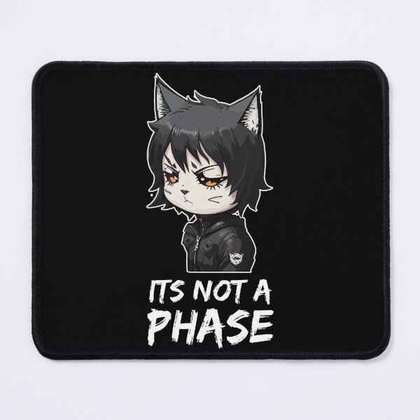 Item preview, Its Not a Phase Emo Cat Goth Black Kitten designed and sold by Peculiarts.