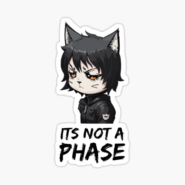 Emo Cat Stickers for Sale Redbubble