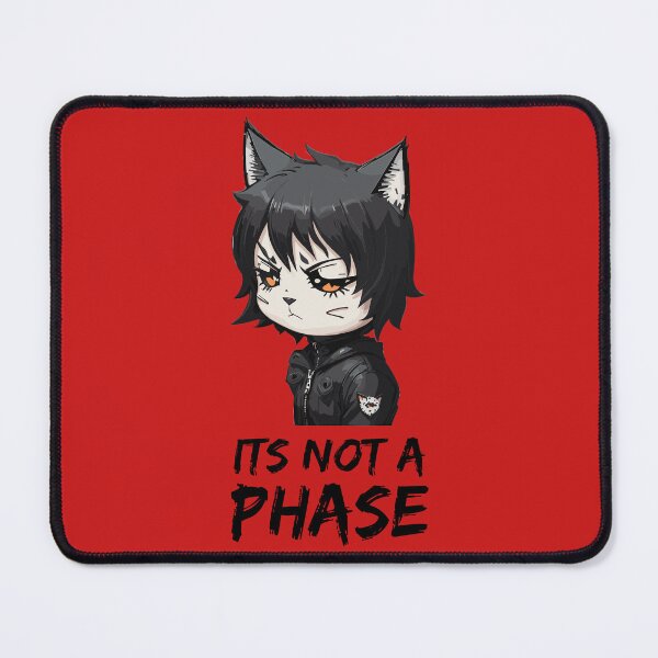 Item preview, Its Not a Phase Emo Cat Goth Black Kitten designed and sold by Peculiarts.