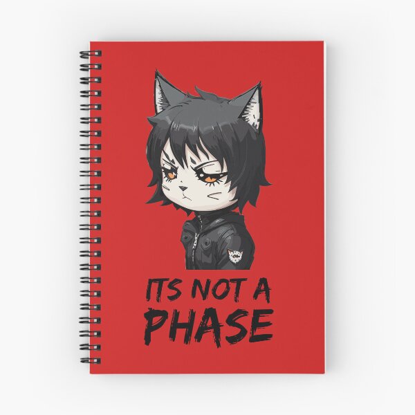 Item preview, Its Not a Phase Emo Cat Goth Black Kitten designed and sold by Peculiarts.