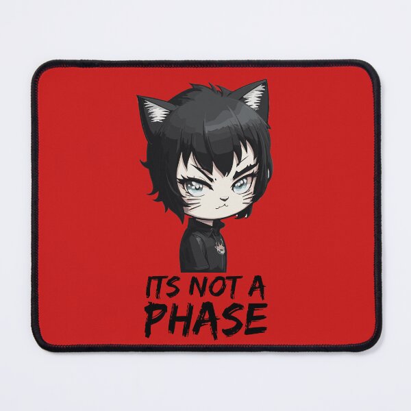 Item preview, Its Not a Phase Emo Cat Goth Black Kitten designed and sold by Peculiarts.