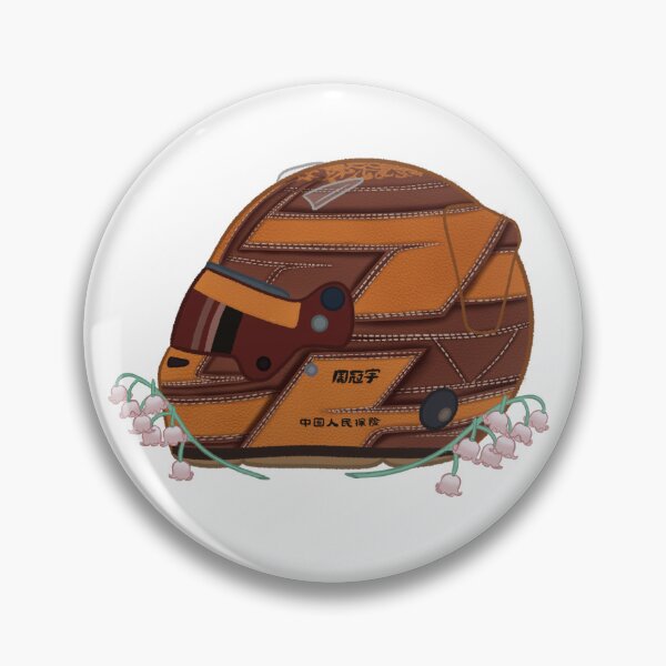Item preview, Zhou Guanyu 2023 Austin Helmet With Flowers designed and sold by OriDraws.