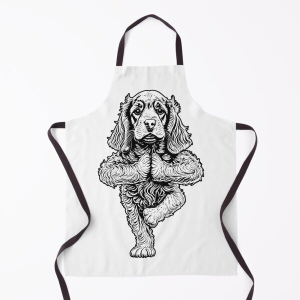 Aperçu de l'œuvre Cocker Spaniel Yoga Amant De Chien Chiot Drôle Asana Arbre Pose créée et vendue par GrandeDuc.