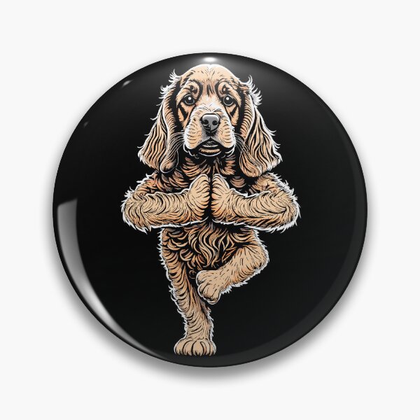 Item preview, Cocker Spaniel Yoga Dog Lover Puppy Funny Asana Tree Pose designed and sold by GrandeDuc.