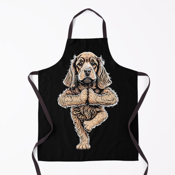 Aperçu de l'œuvre Cocker Spaniel Yoga Amant De Chien Chiot Drôle Asana Arbre Pose créée et vendue par GrandeDuc.