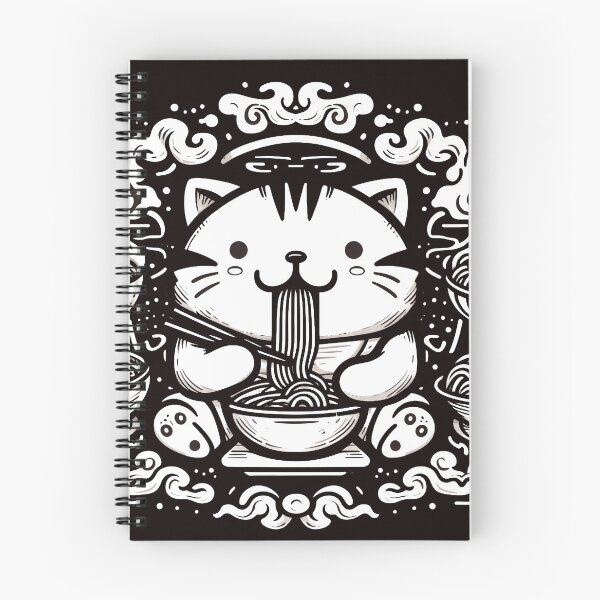Item preview, Cat eating ramen.#17 designed and sold by ponggun.