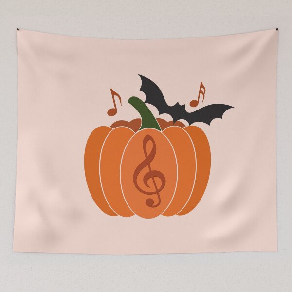 Artikelvorschau, Kürbisnote Musikschule Halloween Party Konservatorium Zubehör Musiklehrer Halloween Herbst Herbst entworfen und verkauft von AlwaysBeAStar.