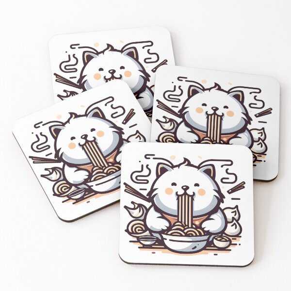 Item preview, Cat eating ramen.#19 designed and sold by ponggun.