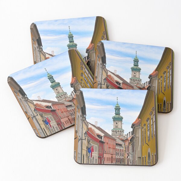 Item preview, Old buildings and Firewatch tower in Sopron Hungary designed and sold by goceris.