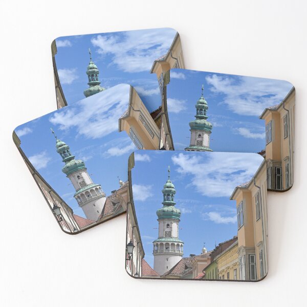 Item preview, Firewatch tower and old buildings in Sopron Hungary designed and sold by goceris.