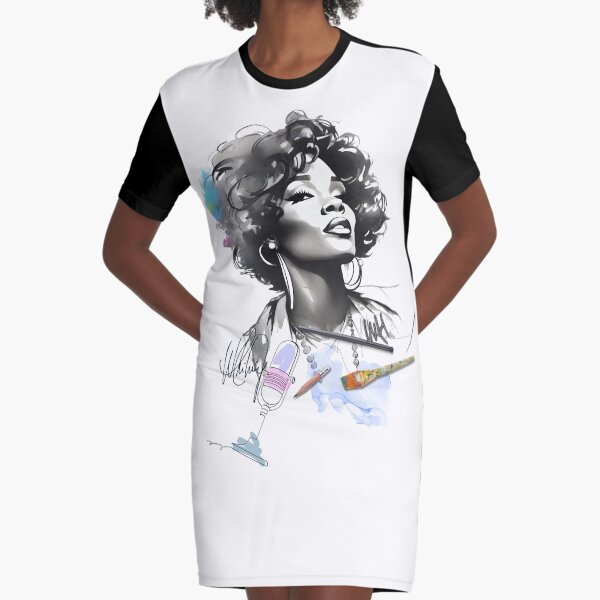 Whitney houston 2024 t shirt dress