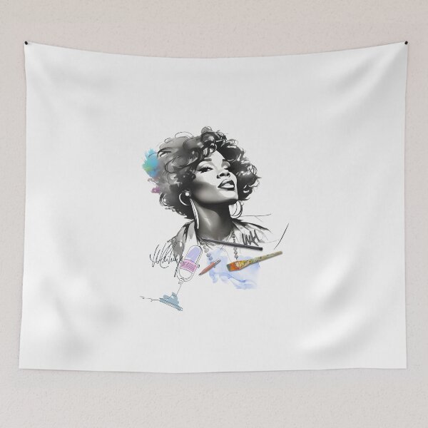 Item preview, Whitney Houston in Sketch designed and sold by NickTaroDesign.