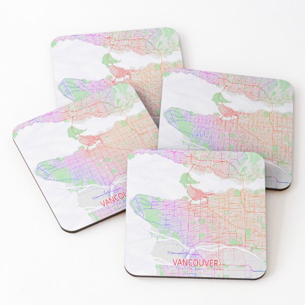 Item preview, Vancouver City Map of Canada - Colorful designed and sold by deMAP.