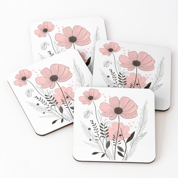Item preview, Blooming Floral Wildflower, Minimalist Flower designed and sold by GirlGlowGraphic.