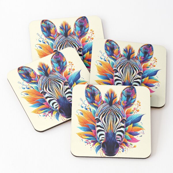 Item preview, Vibrant rainbow zebra designed and sold by clearviewstock.