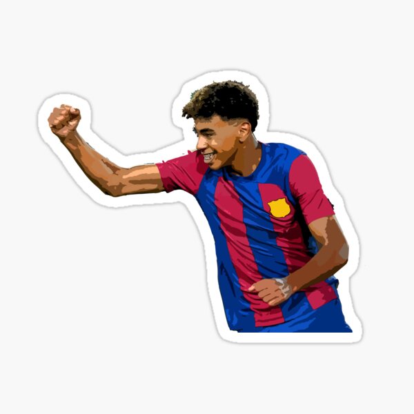 "Lamine Yamal" Sticker by raffrasta | Redbubble