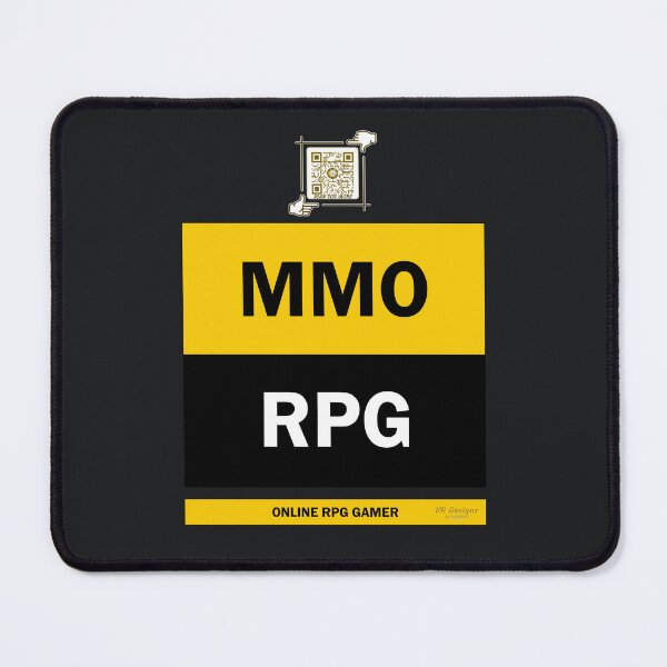 Item preview, MMO RPG - Online RPG Gamer Logo V4 (Yellow/Black) designed and sold by Visual Resolutions.