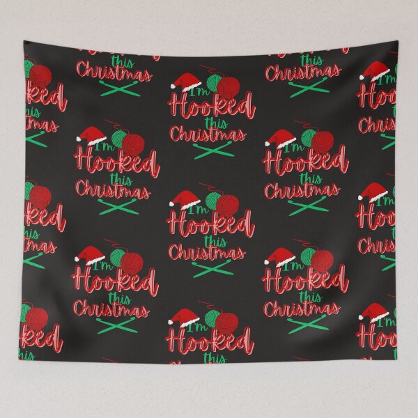Item preview, I'm hooked this christmas, crochet play on words designed and sold by Fr0mtheMachine.