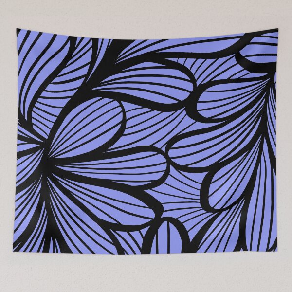 Item preview, Periwinkle Brush Abstract Pattern. designed and sold by ARichArts.