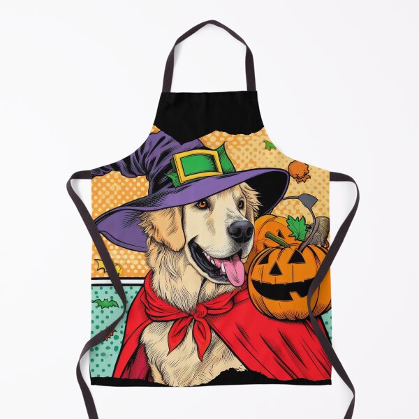Item preview, Witchy Golden Retriever Halloween designed and sold by Golden-Heaven.