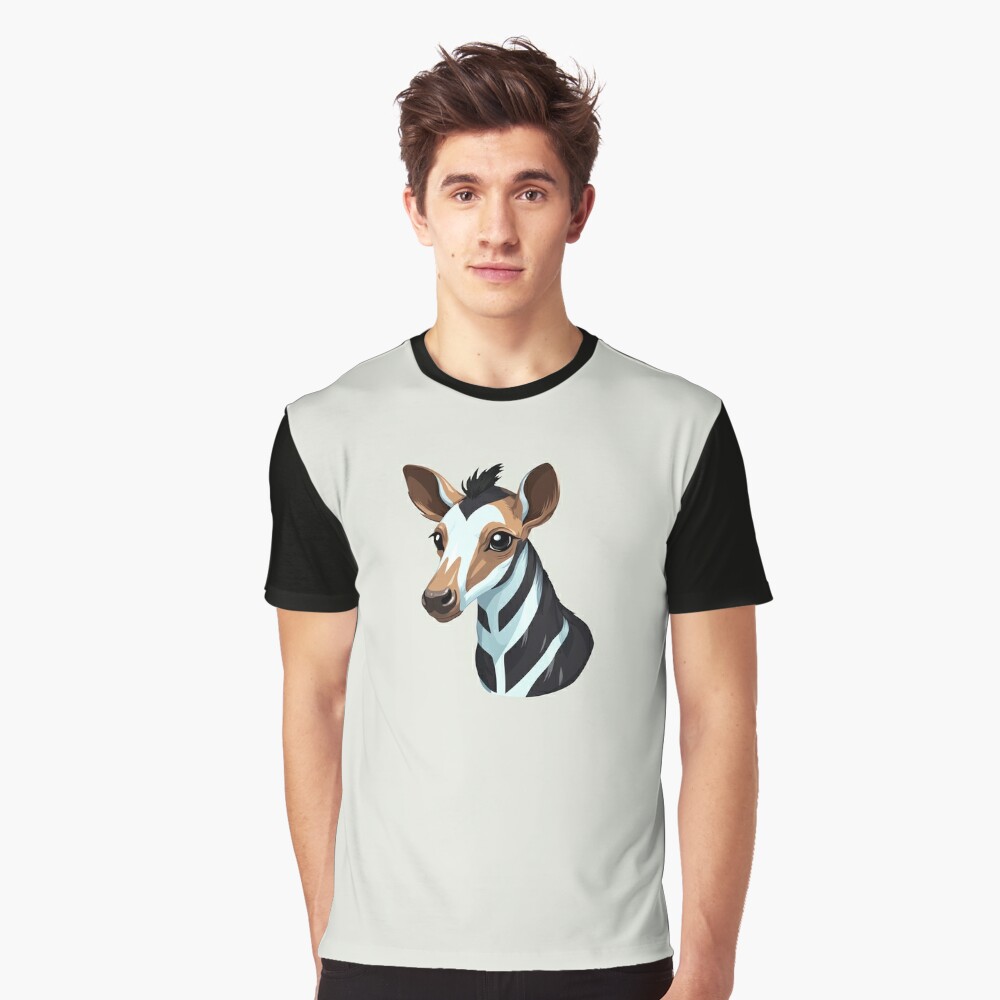 Funny Okapi Just a Boy Who Loves Okapis T-shirt sold by Cutback Rosalinda, SKU 6497773