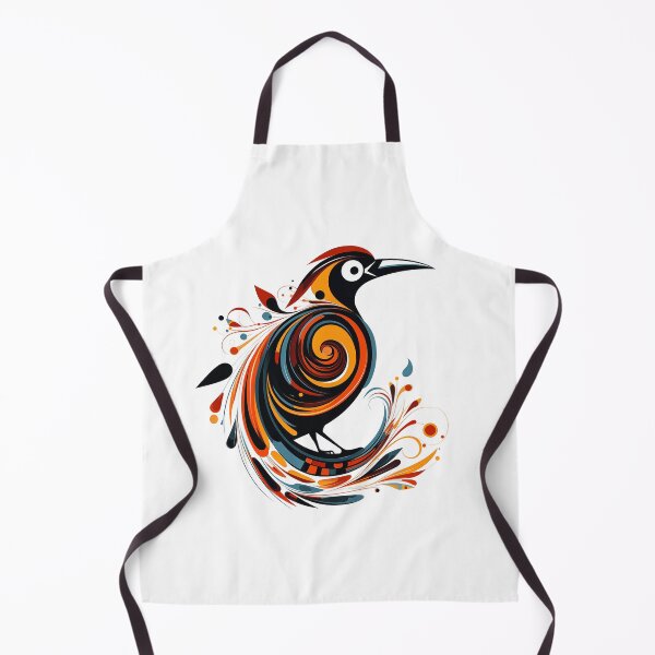 Item preview, Abstract Exotic Orange and Blue Bird designed and sold by MK3DESIGN.
