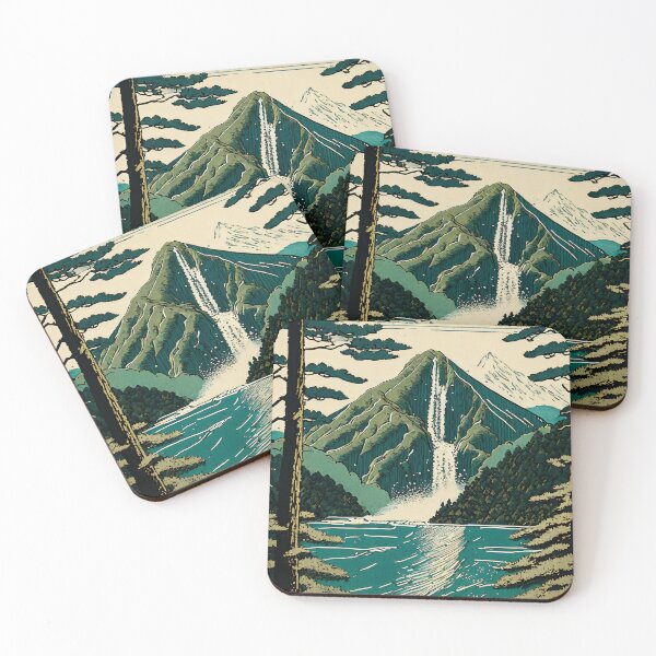 Item preview, Birthing Up High - A Contemporary Ukiyo-e Nature Landscape designed and sold by Kijiermono.