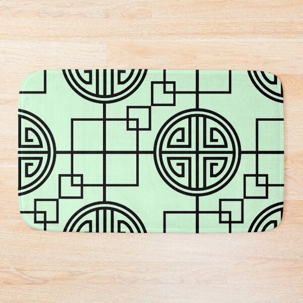 Item preview, Snowy Mint Geometric Abstract Pattern. designed and sold by ARichArts.