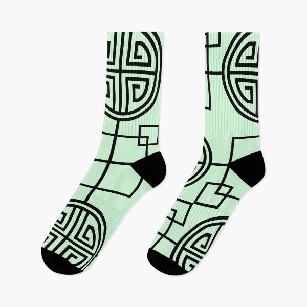 Item preview, Snowy Mint Geometric Abstract Pattern. designed and sold by ARichArts.