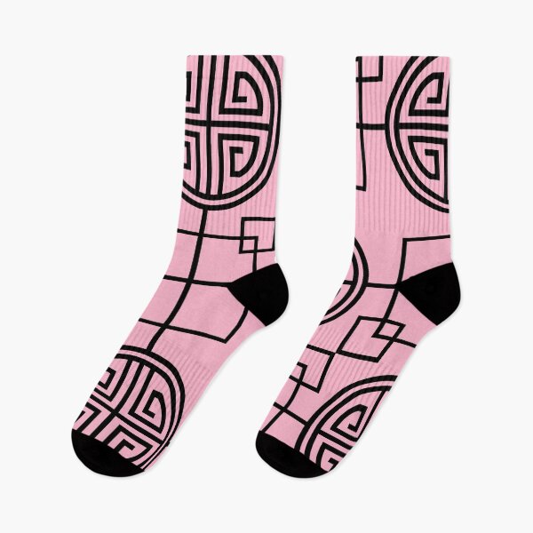 Item preview, Baby Pink Geometric Abstract Pattern. designed and sold by ARichArts.