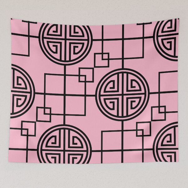 Item preview, Baby Pink Geometric Abstract Pattern. designed and sold by ARichArts.