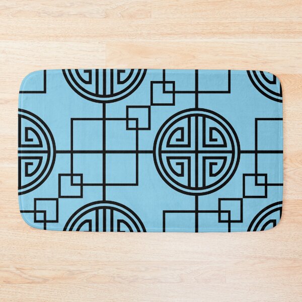 Item preview, Powder blue Geometric Abstract Pattern. designed and sold by ARichArts.