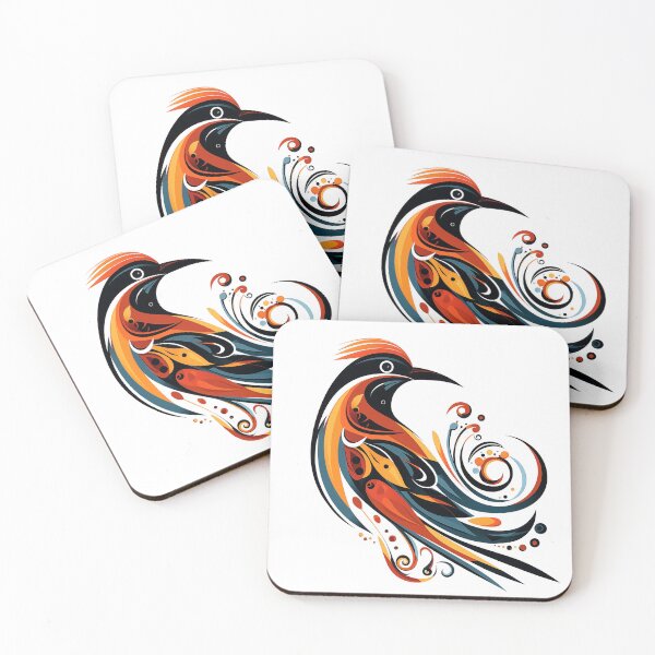 Item preview, Abstract Tribal-Inspired Bird designed and sold by MK3DESIGN.