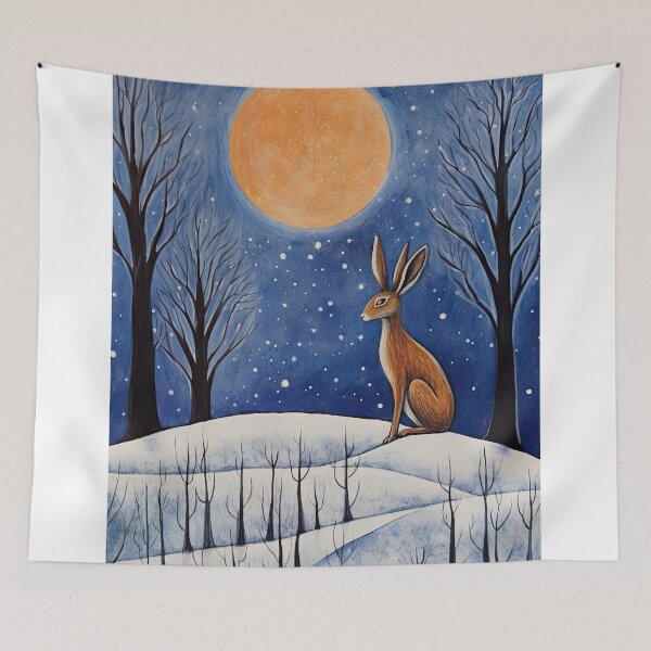 Item preview, Moonlit Reverie: The Hare's Serenity designed and sold by thewandswant.