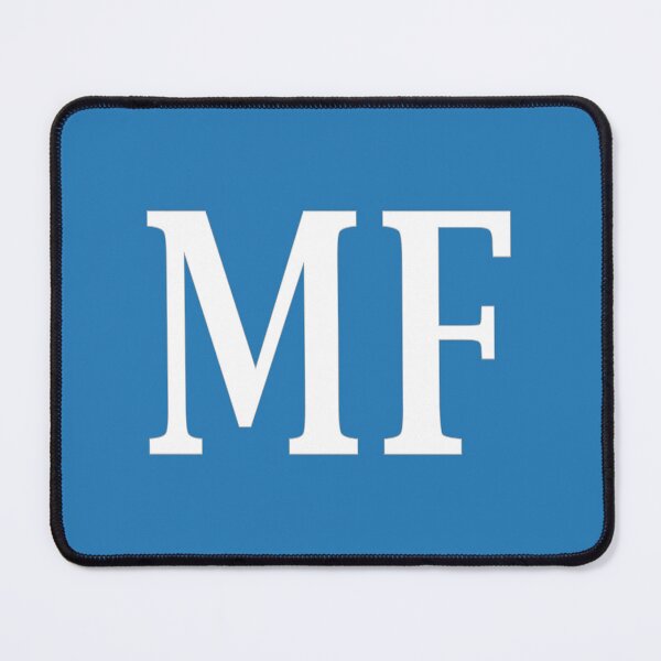 Item preview, MF Initials Monogram Elegant White Letters designed and sold by Jeallan Designs.