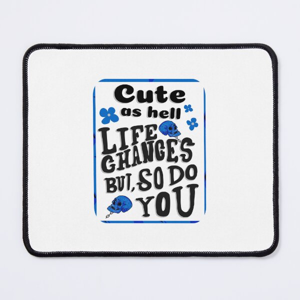 Item preview, Playful text - typography - cool skulls in blue designed and sold by vibeno1.