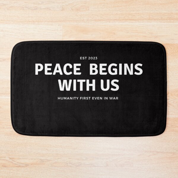 Item preview, PEACE BEGINS WITH US designed and sold by NEW-ART-TEAM.