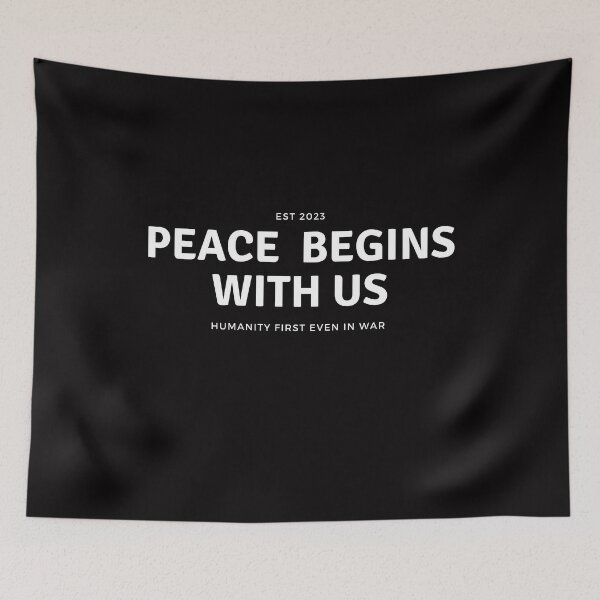 Item preview, PEACE BEGINS WITH US designed and sold by NEW-ART-TEAM.