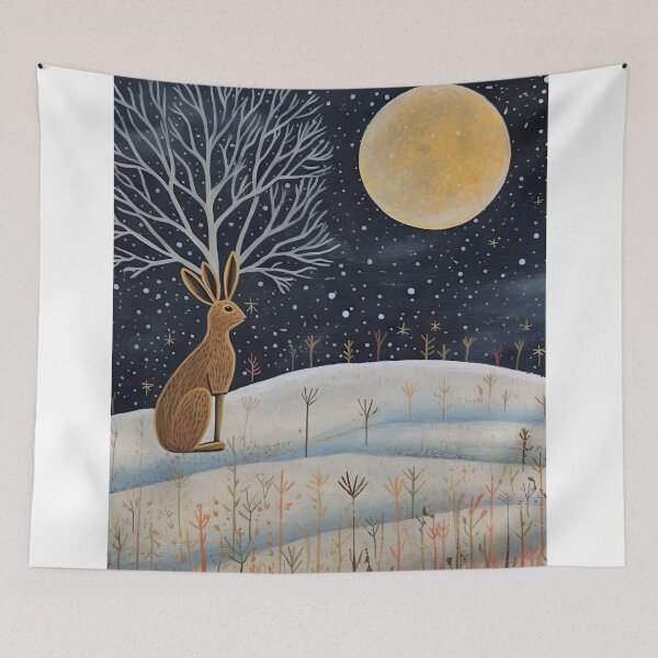 Item preview, Moonlit Reverie: The Hare's Serenity designed and sold by thewandswant.