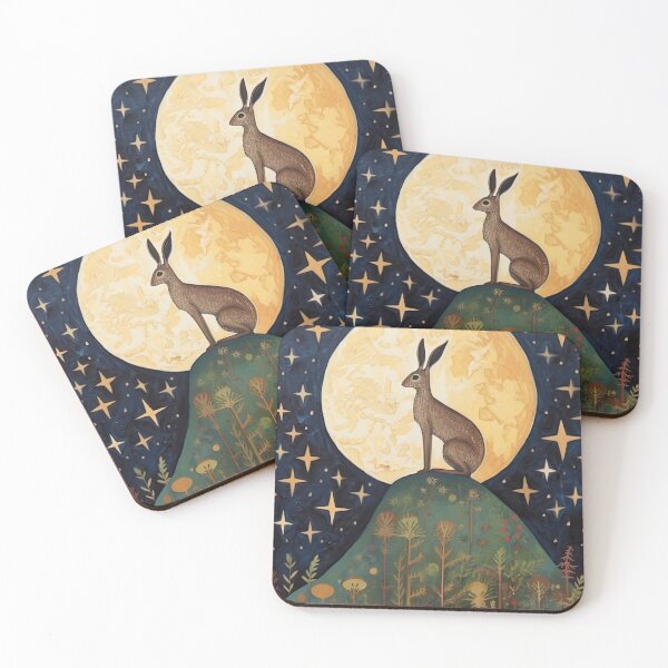 Item preview, Moonlit Reverie: The Hare's Serenity designed and sold by thewandswant.