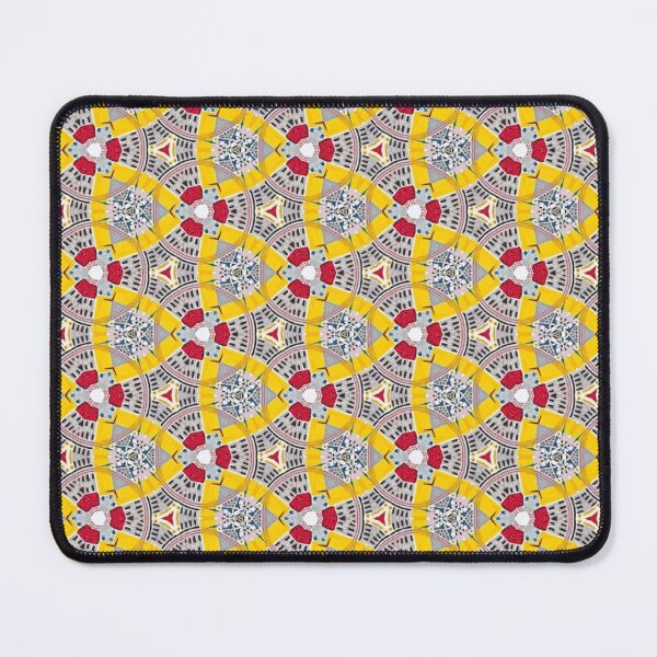 Item preview, gold ruby and grey granite mosaic designed and sold by ritusdesigns.