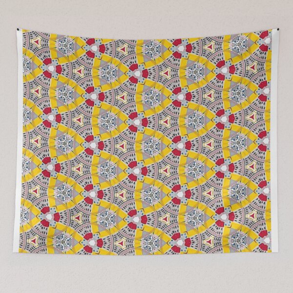 Item preview, gold ruby and grey granite mosaic designed and sold by ritusdesigns.
