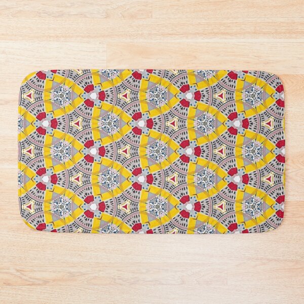 Item preview, gold ruby and grey granite mosaic designed and sold by ritusdesigns.