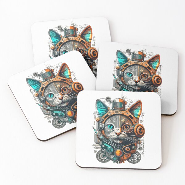 Item preview, Mechanical Cat Funny Pet designed and sold by ColorFlick.