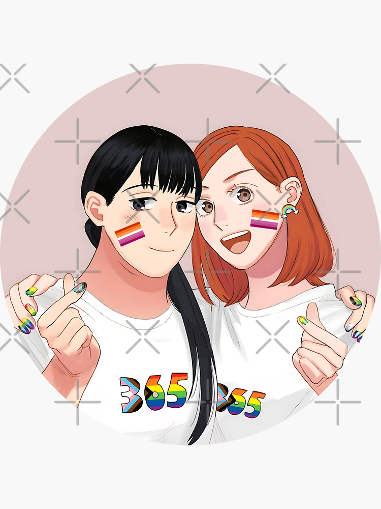 Rei x Claire, Watashi no Oshi wa Akuyaku Reijou, Yuri Anime, I'm In Love  with The Villainess Wataoshi Sticker for Sale by Everyday Inspiration