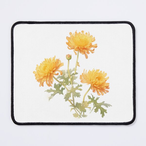 Item preview, Birth month flower Born in November botanical Chrysanthemum Birth Flowers gift designed and sold by OliveAndSnow.