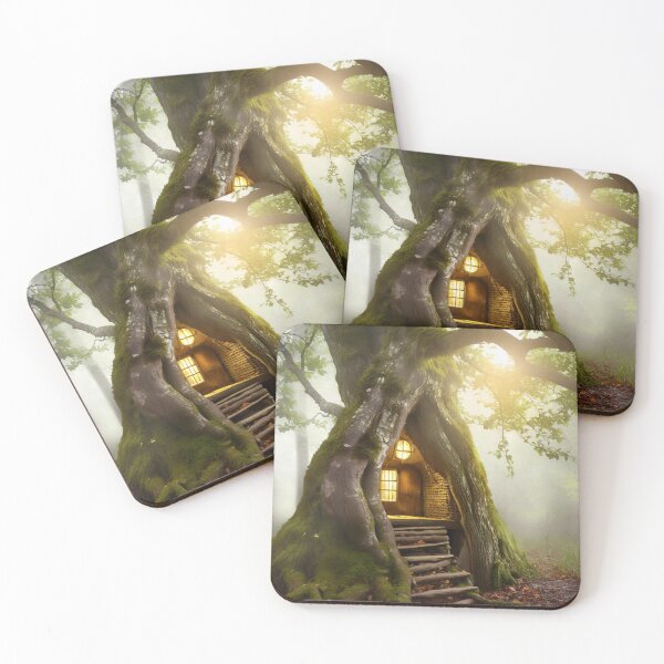 Item preview, Small cottage built in the trunk of an ancient tree designed and sold by fotofeast.
