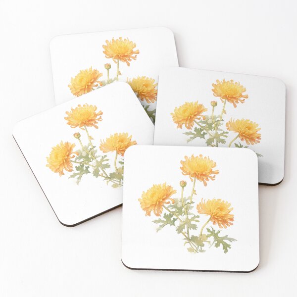 Item preview, Birth month flower Born in November botanical Chrysanthemum Birth Flowers gift designed and sold by OliveAndSnow.