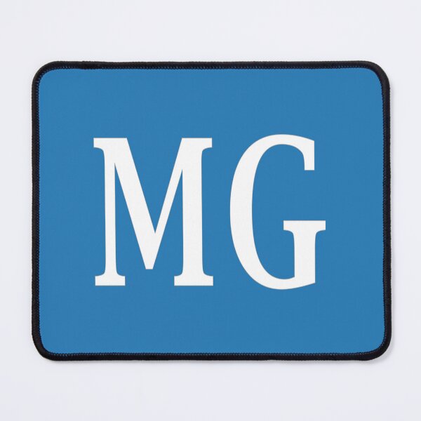 Item preview, MG Initials Monogram Elegant White Letters designed and sold by Jeallan Designs.